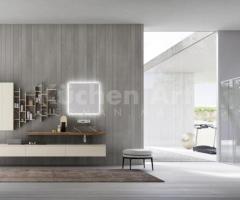 Salle de Bain Moderne et Naturelle avec Vasque Marbré au Design italien