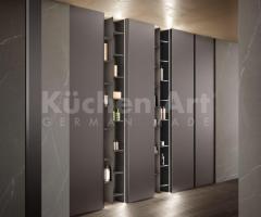 Salle de Bain Design : Meubles Suspendus en Bois Noir avec Vasque Intégrée - 5
