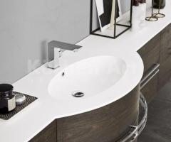 Meuble Salle de Bain Élégant avec Vasque Ovale Recaissée et Rangement Ouvert - 3