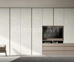 Dressing avec meuble TV Modulable : Design Moderne - 2