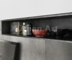 Salle de bains laquée Metal Piombo – Élégance italienne et vasque posée design - 6