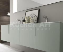 Salle de bains moderne vert pastel – Élégance douce et rangements modulables - 2