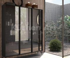 Salle de bains double vasque & vitrines lumineuses | Design contemporain et connecté - 8